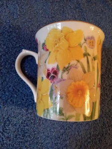 Vtg Lenox Flower Blossom Collection Daffodil Suzanne Clee Mug Cup Porcelain Jpan - Picture 1 of 9