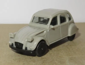 Micro Herpa Ho 1/87 Citroen 2CV 6 Light Gray Inside Black No Box #2017 - Picture 1 of 3