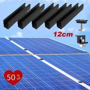 Supporto modulo solare pannello solare lamiera trapezoidale PV 12 CM fissaggio guida di montaggio - Foto 1 di 18