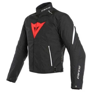 Dainese Laguna Seca 3 D-Dry Waterproof Motorcycle Jacket - Black / Red - Picture 1 of 2