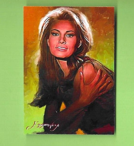 RAQUEL WELCH 2019 EDWARD VELA SKETCH ART #10 ACEO  ARTIST SIGNED  #d /50