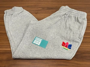 ADIDAS TREFOIL 3-STRIPE SWEATPANTS GREY RED BLUE YELLOW GREEN PINK RASTA LARGE - Picture 1 of 11