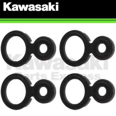 NUEVO 2003-2006 GENUINO FABRICANTE DE EQUIPOS ORIGINALES KAWASAKI NINJA ZX-6R JUNTAS DE TAPA DE COJINETE PAQUETE DE 4 Foto 1 de 4