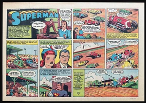 SUPERMAN Sunday Page #71 - Superman, Lois Lane, Clark Kent - 9 de marzo de 1941 - RARO - Imagen 1 de 4