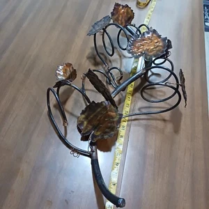 Copper Leaves Wall Art Decor Large 3 Dimensional - Picture 1 of 11