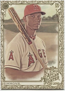 ANDRELTON SIMMONS 2019 Allen & Ginter GOLD BORDER Hot Box - ANGELS - #217 - Picture 1 of 1