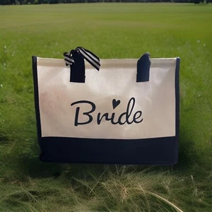 Bolso de Mano Novia Lona Nuevo Con Etiqueta - Imagen 1 de 2