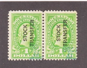 US STAMPS SCOT T # RD30 PAIR STOCK TRANSFER USED H1731 C - Picture 1 of 2