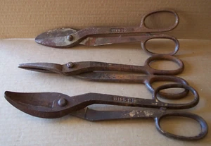 3er Set Blechschere, Wiss 9/Wiss 8/Craftsman 4546 Entenbill 3,5 Zoll, alles über 13 Zoll - Bild 1 von 7