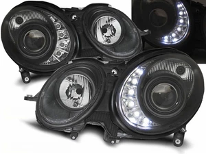 LED Scheinwerfer Set in chrom für Mercedes W211 E-Klasse 03.2002-04.2006 VorMOPF - Bild 1 von 4