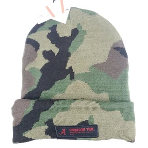Alabama Crimson Tide Beanie Mens Nike Military Appreciation Green Camouflage - Picture 1 of 2