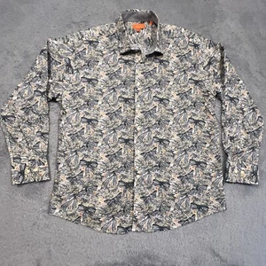 Tallia Button Up Shirt Men’s XL Floral All Over Print Long Sleeves City Casual - Picture 1 of 8