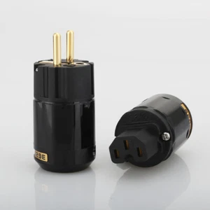 12 Stück C-029+17 Stück P-029E Hifi Netzstecker - Bild 1 von 12