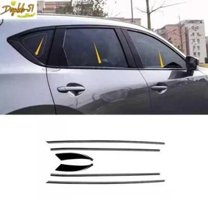 For Mazda CX-5 2017-2024 Black Steel Lower Door Window Sill Molding Strip Trim - Picture 1 of 9