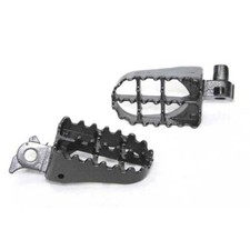For 2003-2004 Suzuki RM 125 250 Motocross Dirt Bike Racing Foot Pegs Steel Grey