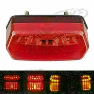 Red Lens LED Fender License Plate Light LED Yellow Turn Signals Light Universal - Picture 1 of 12