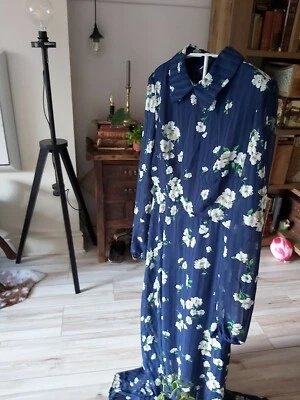 Vintage Ladies Hippie Prarie summer maxi dress size 10 Foto 1 de 4