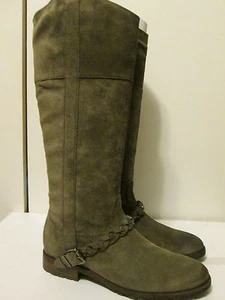 $550 Belle by Sigerson Morrison Lyle Vigogna Dakota Suede Knee Hi Boots 8.5 NEW - Picture 1 of 10