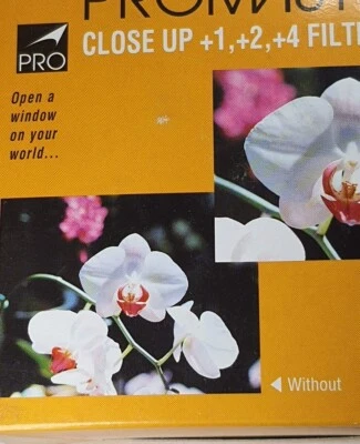 ProMaster 49mm Close-Up Lens Set +1 +2 +4 Glass Lens Filter Japan 49 mm E49 E-49 - Image 1 of 4