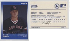 1990 Star New Brittain Red Sox David Owen #13