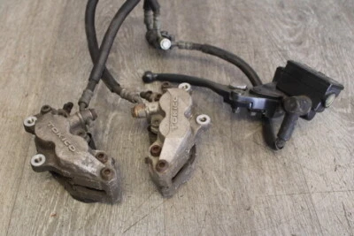 Juego de pinzas de freno delanteras derecha izquierda Kawasaki ZZR1200 2005 par pinzas Master Cy Foto 1 de 4