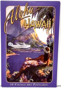 Aloha Hawaii 10 Vintage Art Postcards Sealed - Picture 1 of 4