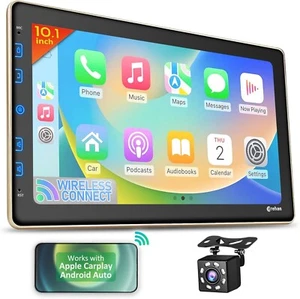 10" Touchscreen Car Stereo with Bluetooth, Backup Camera, Car Audio, Radio New - Picture 1 of 2