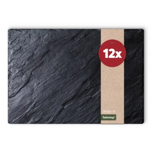 Tischset Platzset MOTIV Schieferoptik 12 Stk 43x28 cm abwaschbar - Bild 1 von 7