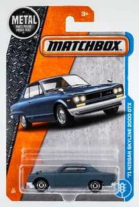 2017 Matchbox #11 '71 Nissan Skyline 2000 GTX MATTE BLUE | w/ HARNESS | FSC - Picture 1 of 1