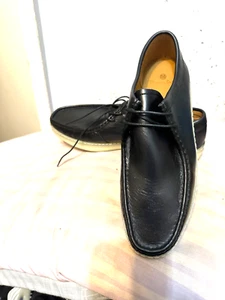 Massimo Dutti Herren Hi Shine Schwarz Boot Schnürschuhe £185 Authentisch - Bild 1 von 6