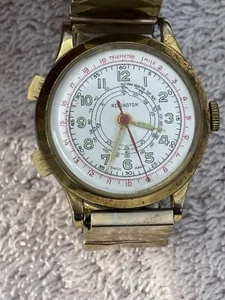 Remington Telemeter Wristwatch Telemetre Stopwatch Watch Mechanical Vintage - Picture 1 of 9