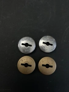 🍀NEW SUGINO CRANK DUST CAPS BMX GOLD & CHROME OLD SCHOOL REDLINE HUTCH JMC GT - Picture 1 of 1