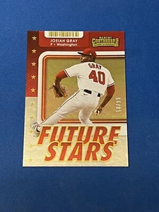 2021 Panini Contenders Baseball Future Stars Gold Parallel of Josiah Gray #18/99 - Picture 1 of 1