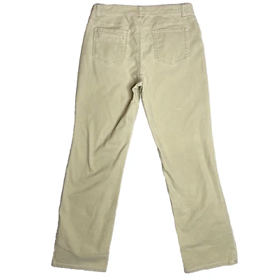 Flared Corduroy Pants Womens Chicos 1.5 Bootcut Khaki Light Yellow Cords 33x30 - Image 1 of 4
