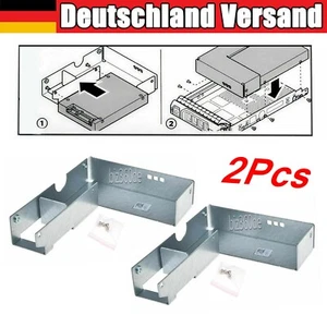 2 pièces adaptateur caddy 2,5" à 3,5" pour Dell 9W8C4 Y004G F238F/G302D/X968D SAS/SATA - Photo 1/5