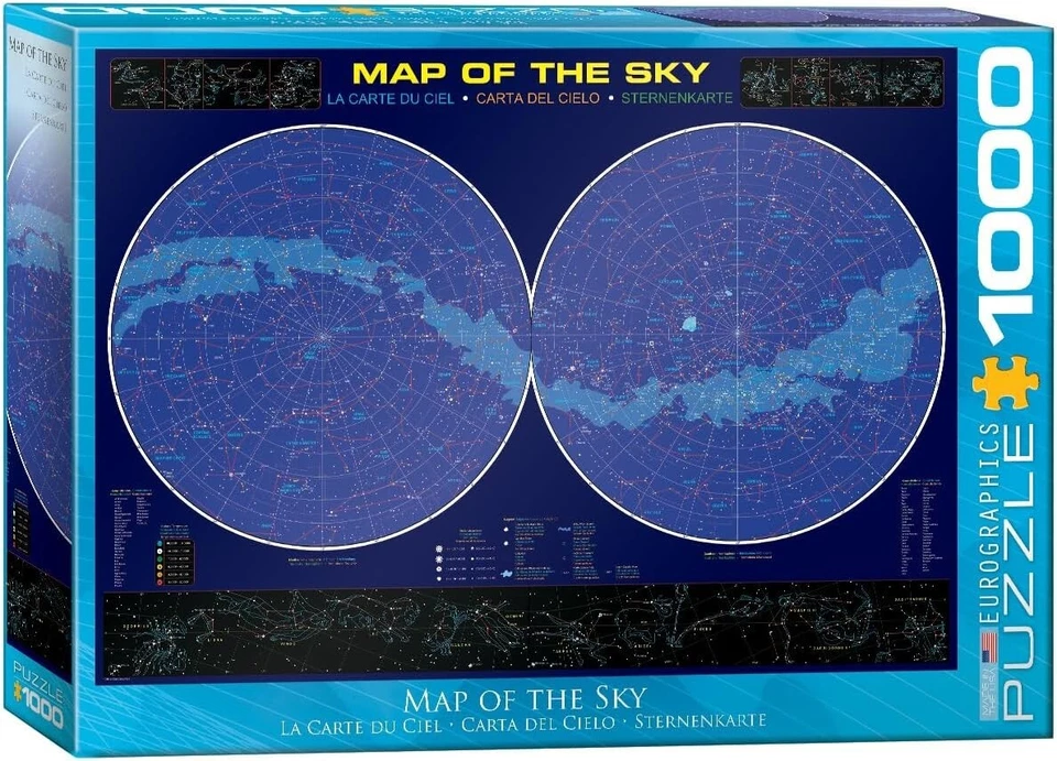 Map of the Sky 1000 Piece Jigsaw Puzzle Eurographics New - Image 1 of 1