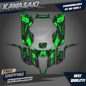 Kawasaki KFX 400 Premium ATV Quad Full Graphics Decal Kit - All Years Compatible - Bild 1 von 6