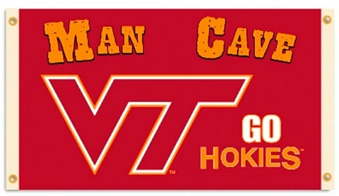 Virginia Tech Hokies Man CAVE 3x5 Flag Outdoor House Banner University of Cover