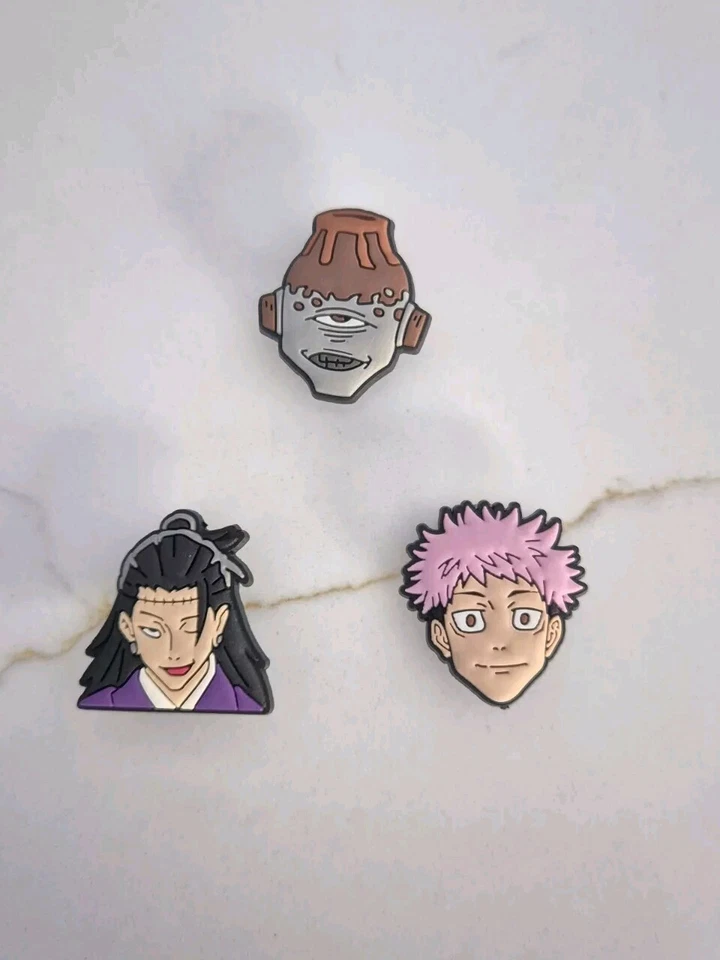 Crocs Shoe Charms x 3 bundle - Jujutsu Kaisen - Anime Jibbitz