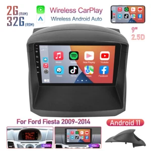 2G+32G Car Stereo Android 13 Carplay GPS Sat Nav RDS WIFI For Ford Fiesta 2009-2014 - Picture 1 of 20