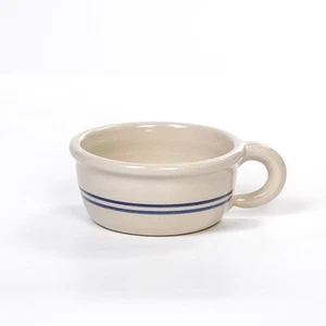 Martinez Pottery Heritage Blue Stripe Stoneware Small Chili Bowl - Picture 1 of 2