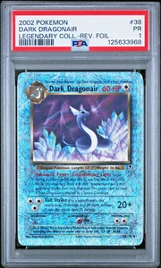 PSA 1 2002 Pokemon Legendary Collection Dark Dragonair 38/110 Reverse Holo Foil - Bild 1 von 2