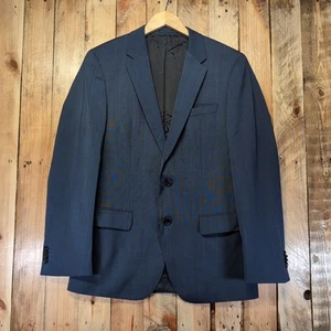 Blazer Hugo Boss Para Hombre 36 Pulgadas Pecho Elastizado Azul Marino Lana Virgen Inteligente - Imagen 1 de 11