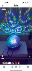 LED CRYSTAL MAGIC BALl MULTI-COLORS ELECTRICAl NEW W/TAGS - Picture 1 of 9
