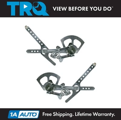 TRQ Front Power Window Regulators Left & Right Pair for Chevy GMC Pickup Truck - Image 1 of 4