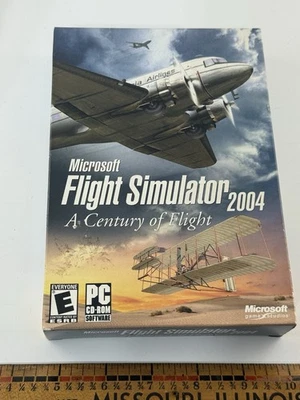 Microsoft Flight Simulator A Century of Flight PC CD-ROM New Sealed 2004 - Image 1 of 4