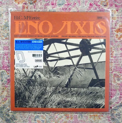 H.C. McEntire ‎Eno Axis LP Dinked Ed MRG722LP-C2 Blue Vinyl Print Signed 272/300 - Image 1 of 4