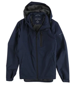 Perry Ellis Mens Portfolio Raincoat, Blue, Small (Regular) - Picture 1 of 2
