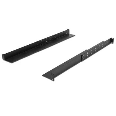 Adjustable 4-Post Rack Mount Server Shelf Shelves Full Depth Rail Rails 1U - Image 1 of 4