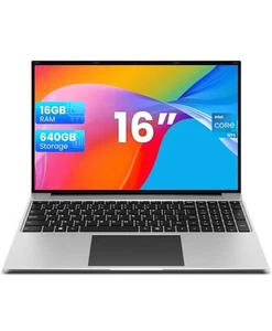 ¡SOLO HOY! portátil jumper 16 pulgadas, 16 GB RAM 640 GB ROM, portátil hasta 3,4 GHz - Imagen 1 de 7